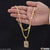 1 Gram Gold Plated Maa Popular Design Chain Pendant Combo for Men (CP-C538-B090)
