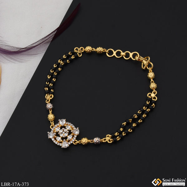 1 Gram Gold Plated New Style Mangalsutra Bracelet for Women - Style A373