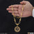 1 Gram Gold Plated Om Fabulous Design Chain Pendant Combo for Men (CP-C087-B547)