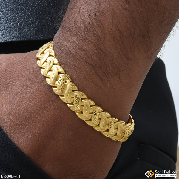 1 Gram Gold Plated Pokal Bracelet for Men - Style D411