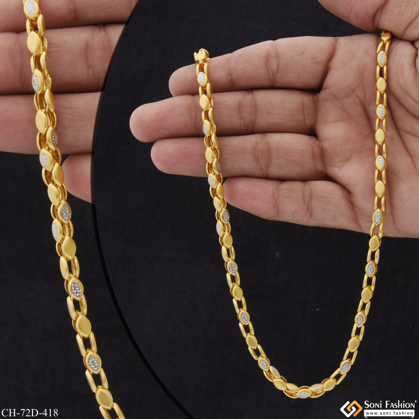 1 Gram Gold Plated Chain Delicate Elegant and Versatile Jewelry fo Soni Fashion