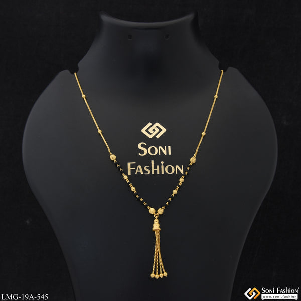 1 Gram Gold Plated Superior Quality Mangalsutra for Women - Style A545