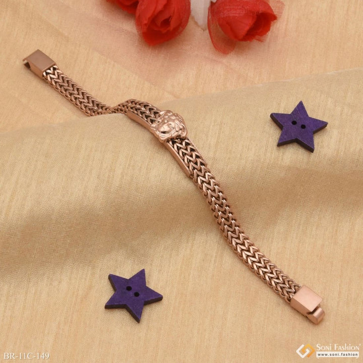 2 line classic design superior quality rose gold bracelet