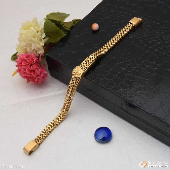 2 line high-quality eye-catching design golden color