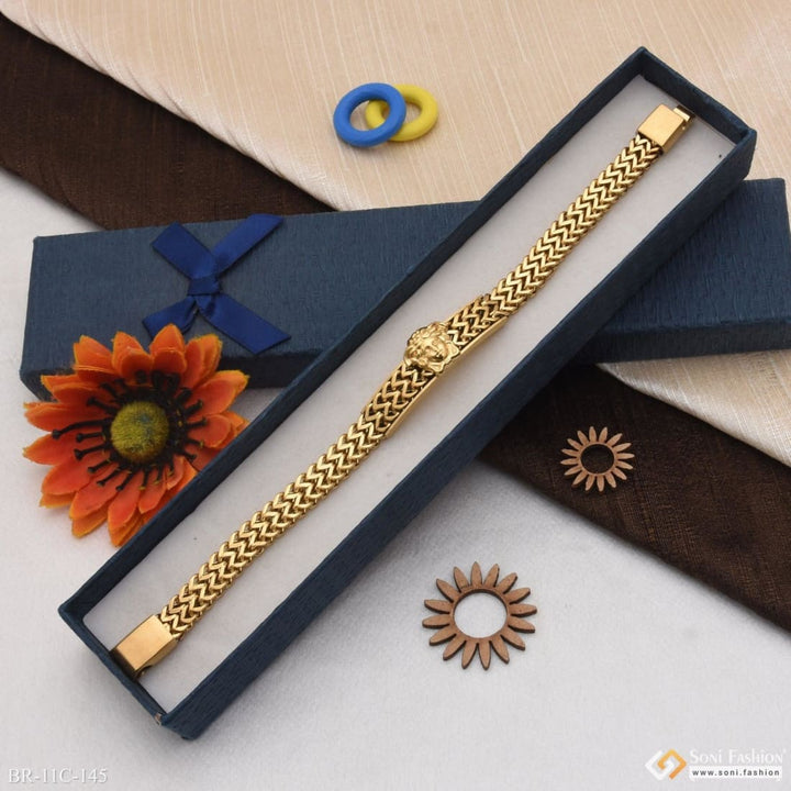 2 line high-quality eye-catching design golden color