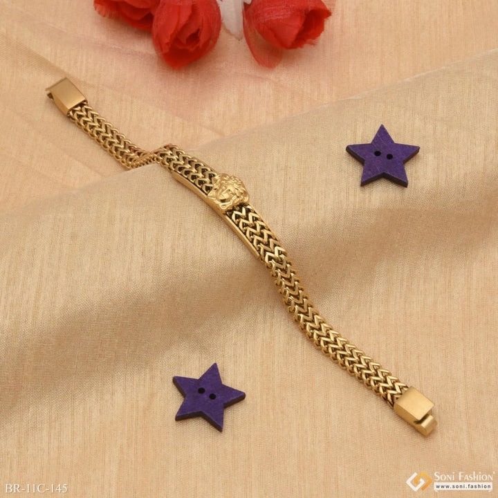 2 line high-quality eye-catching design golden color