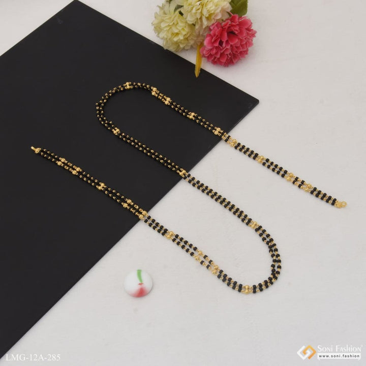 1 Gram Gold Plated Eye-catching Design Mangalsutra Dori For