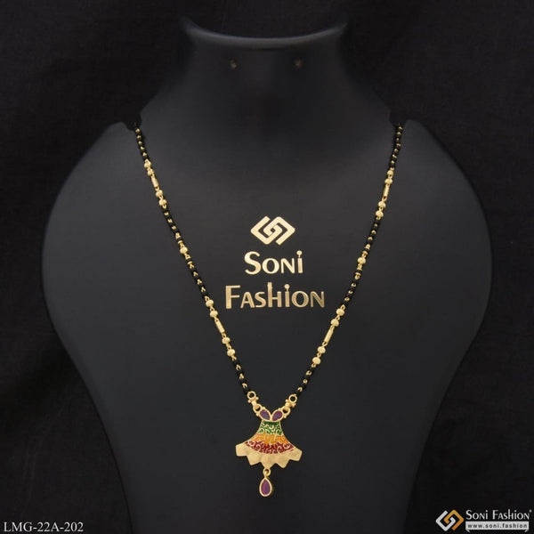 1 Gram Gold Plated Fashionable Fashion-Forward Mangalsutra for Women - Style A202