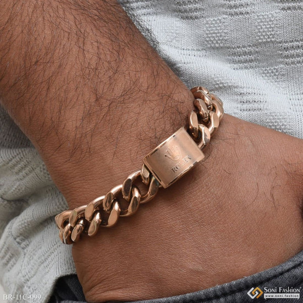 Beautiful Design Premium-Grade Quality Rose Gold Bracelet for Men - Style C099