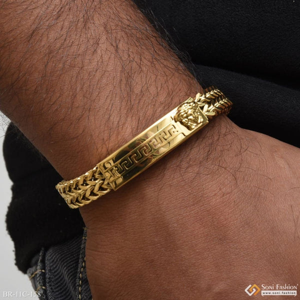 Fashion-Forward Design High-Quality Golden Color Bracelet for Men - Style C158