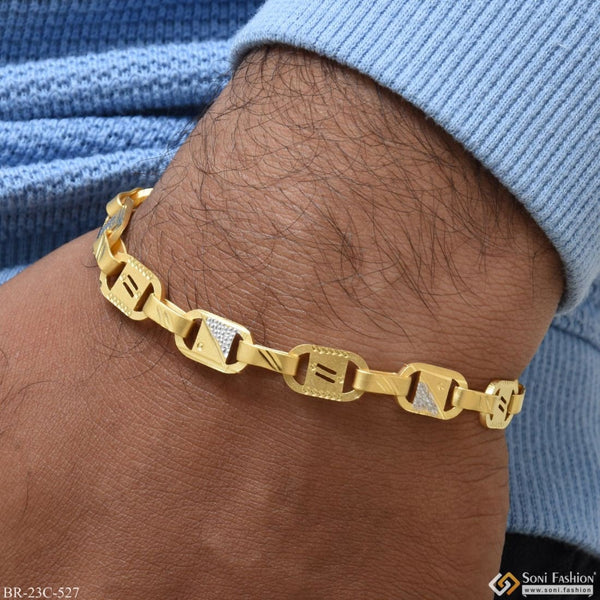 1 Gram Gold Plated Latest Design High-Quality Nawabi Bracelet for Men - Style C527