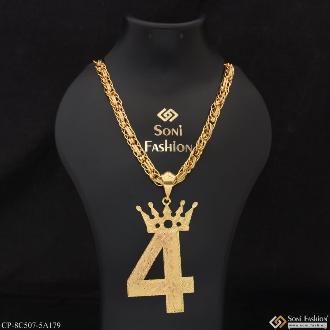 4 Number Glamorous Design Gold Plated Chain Pendant Combo For Men  (CP-C506-A178) at Rs 850.00 | Gold Plated Pendant | ID: 2852709820512