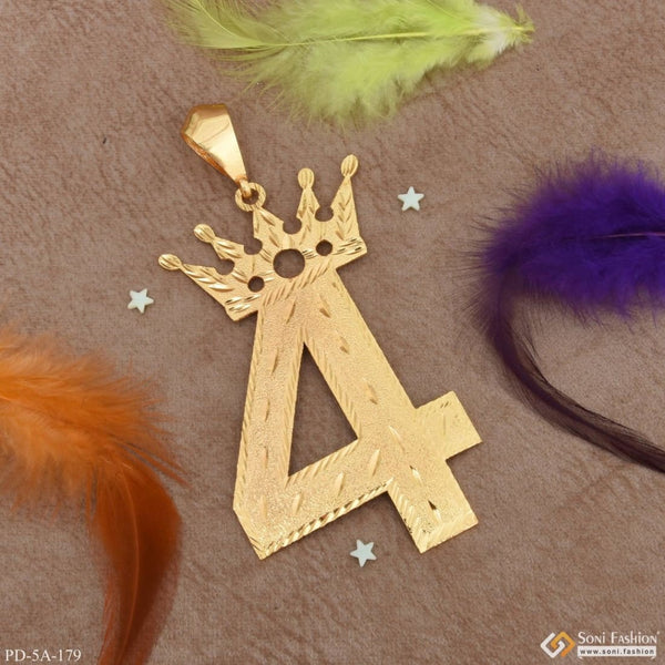 4(number) With King-crown Big Size Fashion-forward Design