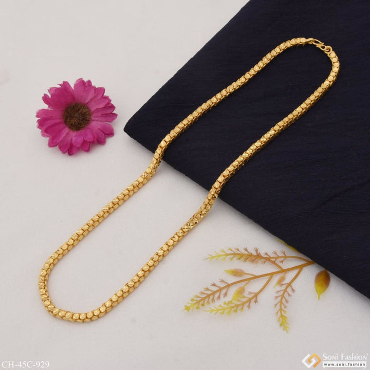 1 gram gold plated rajwadi cute design best quality chain