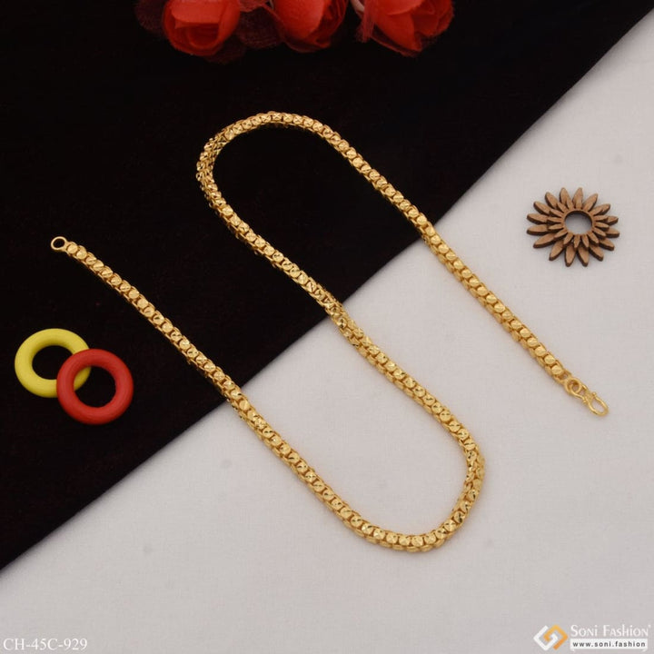 1 gram gold plated rajwadi cute design best quality chain