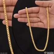 1 gram gold plated rajwadi cute design best quality chain for men
