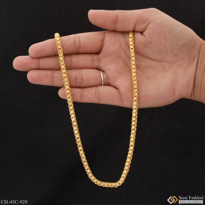 1 gram gold plated rajwadi cute design best quality chain