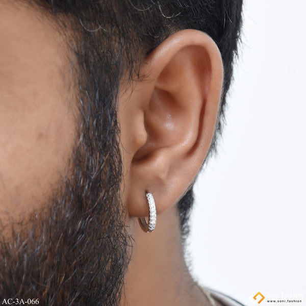 Popular Design 92.5 Sterling Silver Stud Earring for Men - Style A066