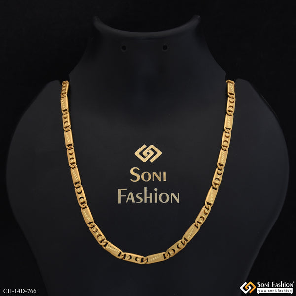 Amazing Design Gold Plated Nawabi Chain for Men - Style D766