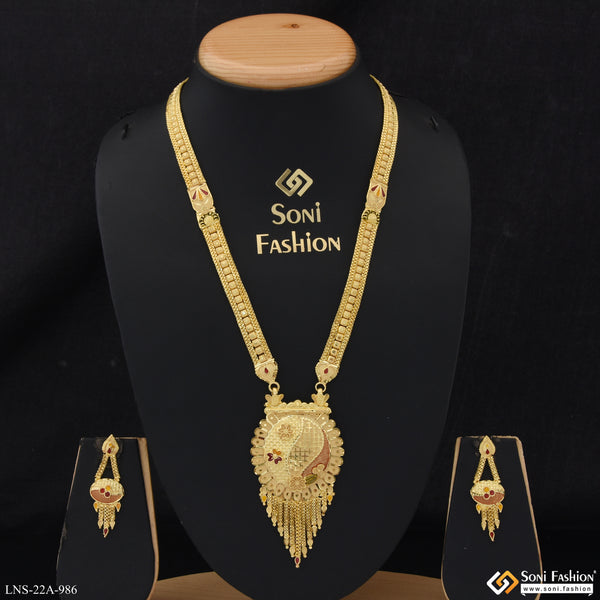 Artisanal Design Gold Plated Necklace Set for Women - Style A986