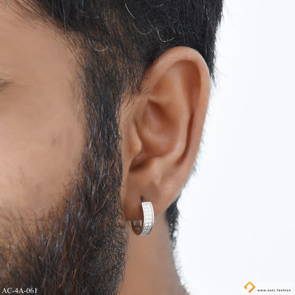 Awesome Design 92.5 Sterling Silver Stud Earring for Men - Style A061