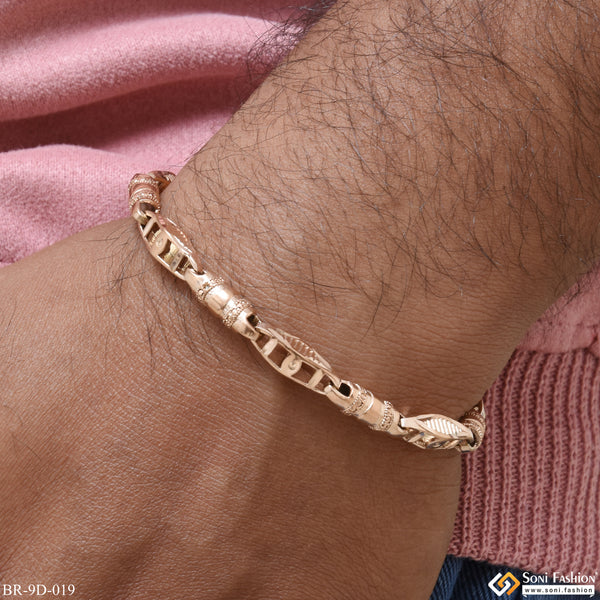 Awesome Design Antique Design Rose Gold Color Bracelet for Men - Style D019