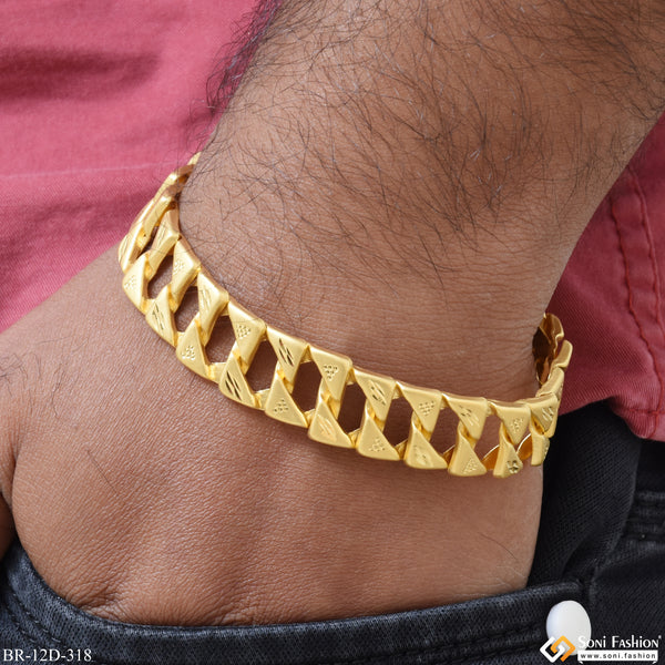 Pokal Prominent Design Gold Plated Bracelet for Men - Style D318