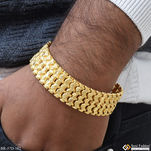 1 Gram Gold Plated Gorgeous Design Bahubali Bracelet for Men - Style D162