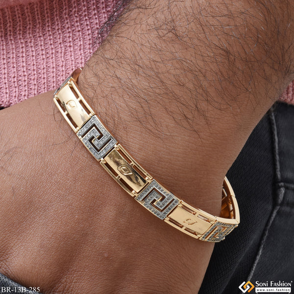 Casual Design Premium-Grade Quality Rose Gold Bracelet for Men - Style B285