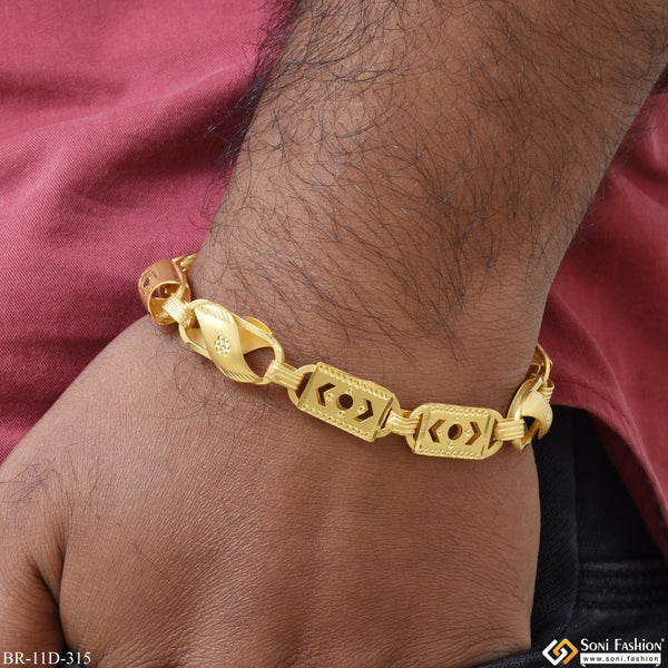 2 In 1 Amazing Design Gold Plated Kohli Bracelet for Men - Style D315