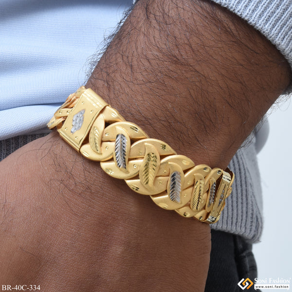 1 Gram Gold Forming Attention-getting Design Pokal Bracelet For Men - Style C334