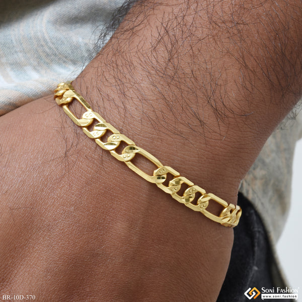 Delicate Design Gold Plated Sachin Bracelet for Men - Style D370