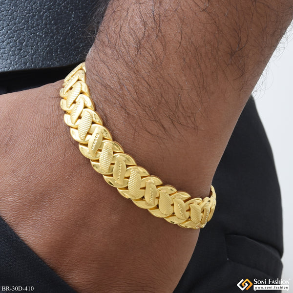 1 Gram Gold Plated Pokal Bracelet for Men - Style D410