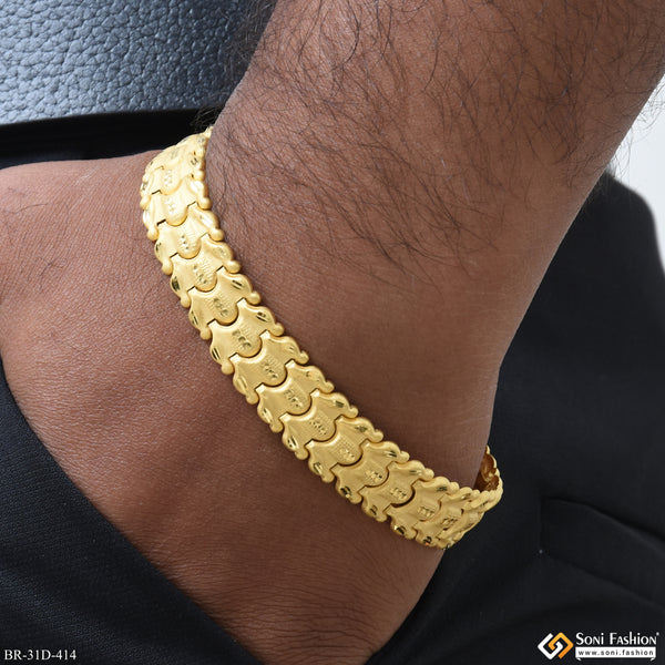 1 Gram Gold Plated Bahubali Bracelet for Men - Style D414