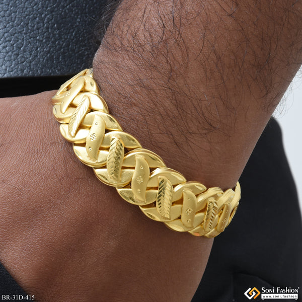 1 Gram Gold Plated Pokal Bracelet for Men - Style D415