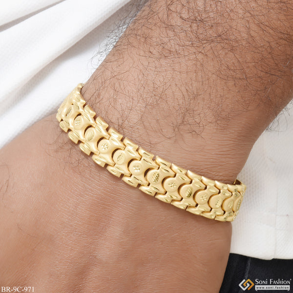 Exceptional Design High-Quality Gold Plated Bahubali Bracelet for Men - Style C971