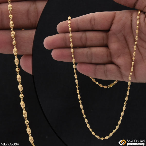 Beaded Latest Design High-Quality Gold Plated Mala for Men - Style A394