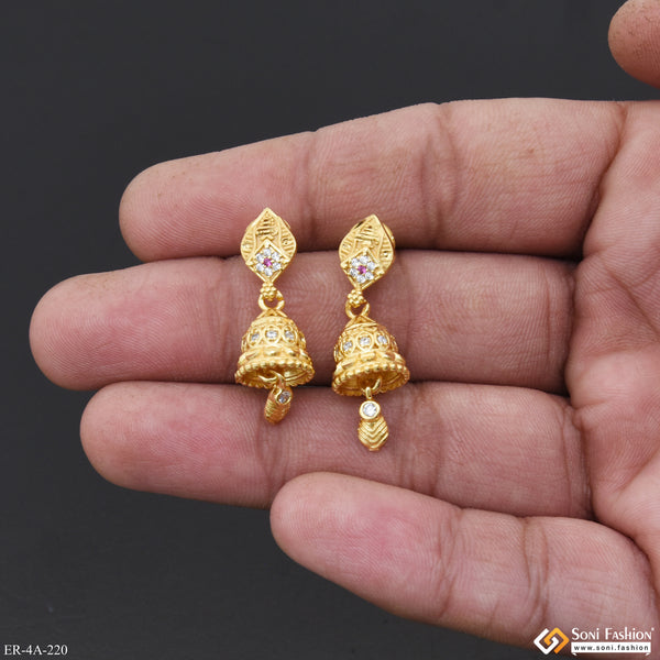 Beautiful Design Gold Plated Earrings for Women - Style A220