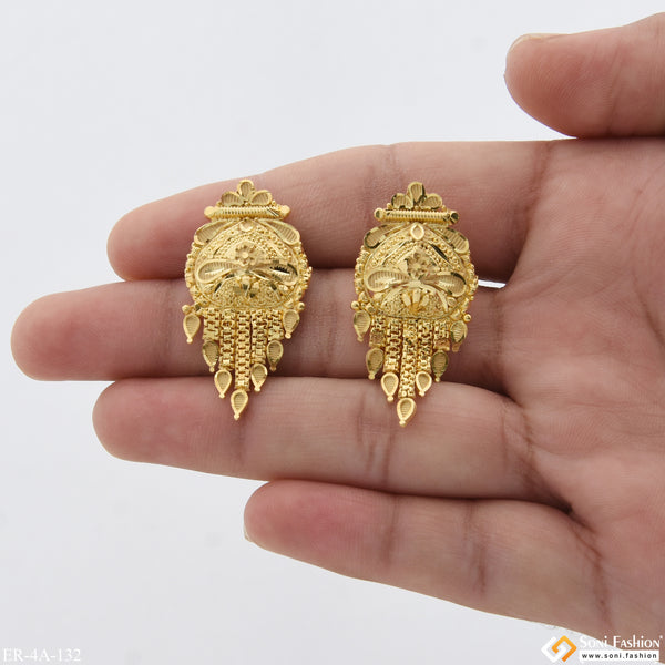 Beautiful Design High-Class Design Gold Plated Earrings for Ladies - Style A132