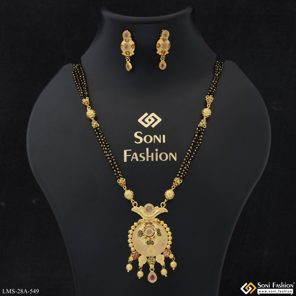 Best Quality Gold Plated Mangalsutra Set for Women - Style A549