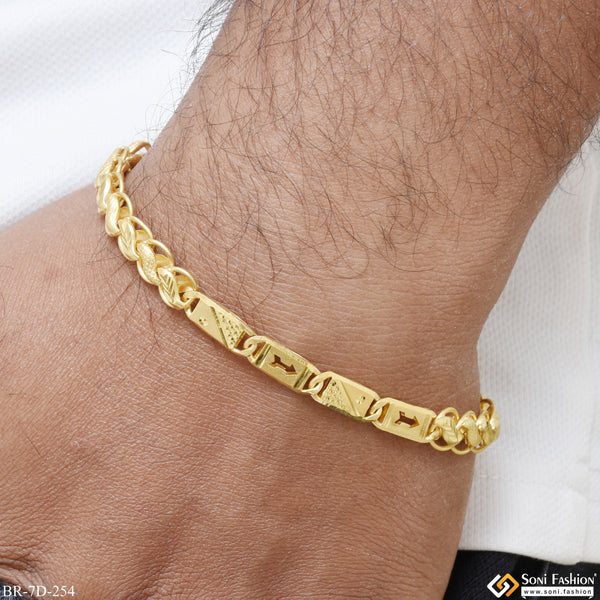 Best Quality Gold Plated Kohli Nawabi Bracelet for Men - Style D254