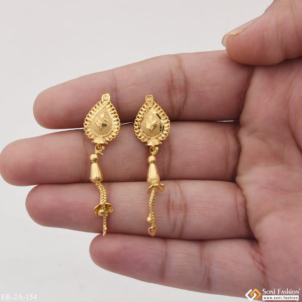 Brilliant Design Glamorous Design Gold Plated Earrings for Ladies - Style A154