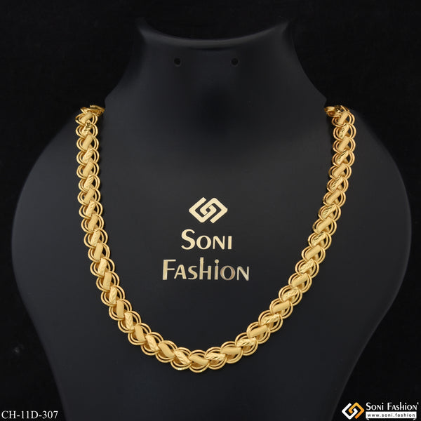 Superior Quality Unique Design Gold Plated Kohli Chain for Men - Style D307