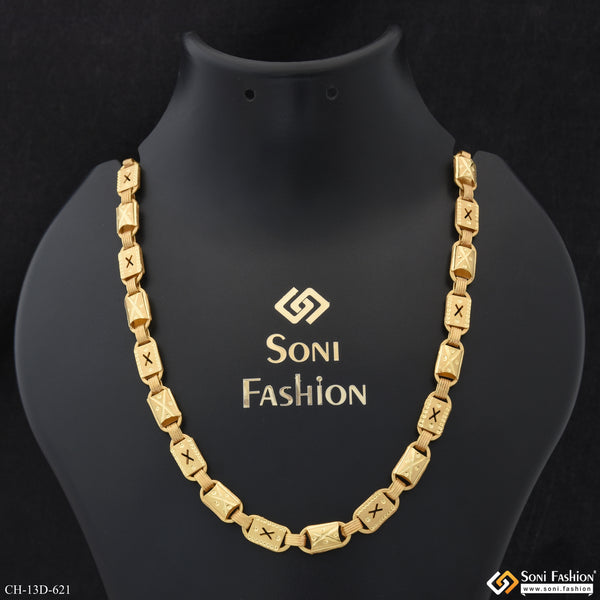 Amazing Design Gold Plated Nawabi Chain for Men - Style D621