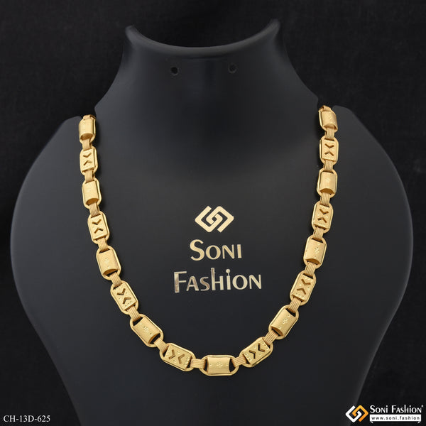 Dainty Design Best Quality Gold Plated Nawabi Chain for Men - Style D625