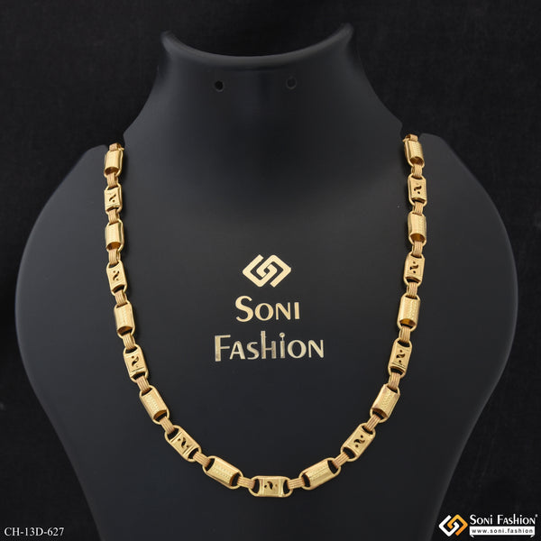 Latest Design High-Quality Gold Plated Nawabi Chain for Men - Style D627