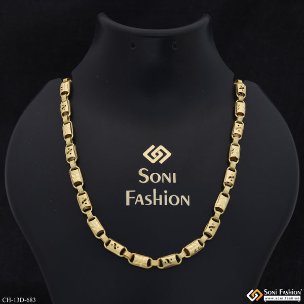 Awesome Design Gold Plated Nawabi Chain for Men - Style D683