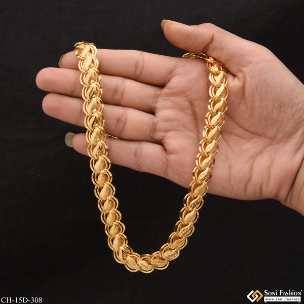 Superior Quality Graceful Design Gold Plated Kohli Chain for Men - Style D308