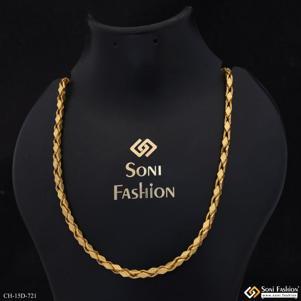 Lovely Design High-Quality Gold Plated Chain for Men - Style D721