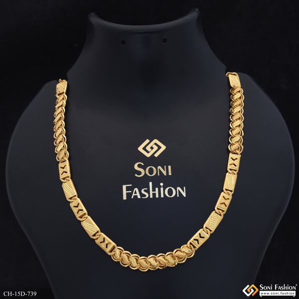 Best Quality Gold Plated Kohli Nawabi Chain for Men - Style D739